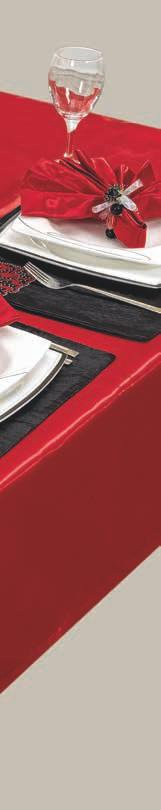 01 05 02 06 Dining Set Collection Dilek Yemek Takımı t Masa Örtüsü/Tablecloth : 170 x 230 cm (1 ad./pie.) Runner Kadife/Velvet: 160 cm (1 ad./pie.) A.Servis/Place Mat: 30 x 45 cm - 8 ad.