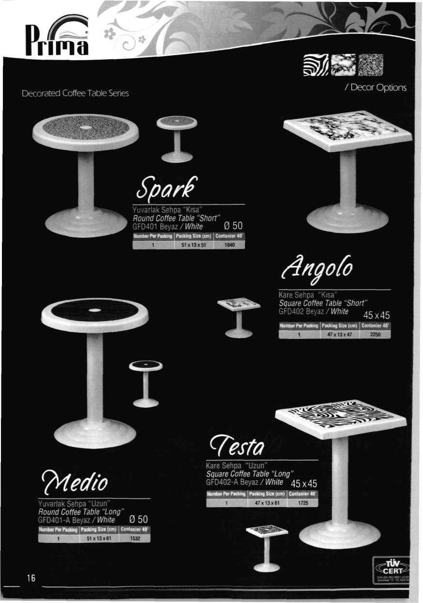 Decorated Coffee Table Series / Decor Options - -.