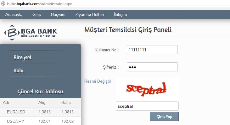 28 BGA BANK WEB GÜVENLIK TESTLERI UYGULAMA KITABı Komut Çıktı sqlmap.py - u "http://isube.bgabank.com/index.php?sayfa=arama.