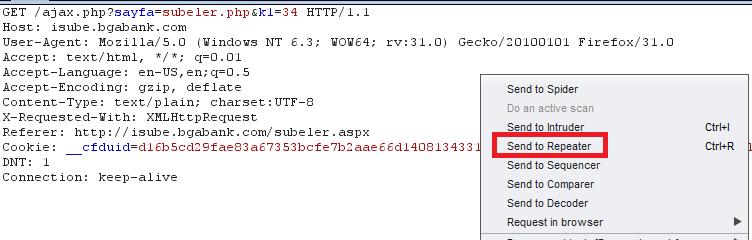 BGA BANK WEB GÜVENLIK TESTLERI UYGULAMA KITABı 79 30. Şubeler Sayfası SQL Injection Zafiyeti ve İstismarı Şekil 82. de gösterilen sayfada il seçimi yapılıyor.