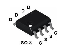 85 EK-1 (devam) Kontrol kartı baskı devre çizimi Şekil 1.10. SO-8 yüzeye montaj P-kanal mosfet Şekil 1.