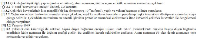 Bu ünitede öğrencilerin, maddelerin atomik yapısını açıklamada önemli bir yere sahip olan X ışınlarının özelliklerini kavramaları, maddenin yapısını açıklamaları, sıvı kristalleri, yalıtkan, iletken,