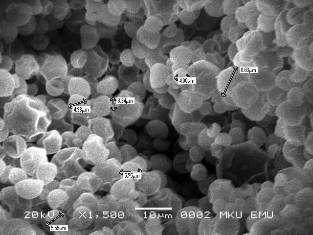 Şekil 3.Oleik asit ile stabilize edilmiş magnetit nano örneği Homojen tanecik boyutu ve yapısı elde edilmiştir.