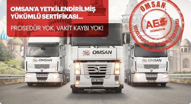 Başarılarıyla OMSAN OMSAN Lojistik, Gümrük ve Ticaret Bakanlığı ndan "yetkilendirilmiş yükümlü izinli gönderici" belgesi