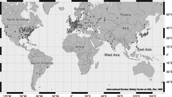 Türkiye nin Nükleer Enerji Seçene i 31 fiekil 4: Nükleer Santrale Sahip Ülkeler ve Sahip Olduklar Nükleer Santral Say lar [6,7] fiimdi de nükleer santrallerin dünyadaki yerleflimlerine bakal m.