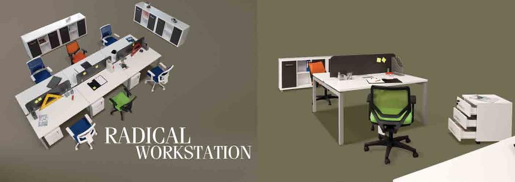 Radical Workstation ın rahat tasarımı ile özgürlüğü ofisinizde hissedin.
