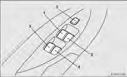 Kilitleme ve açma Elektrikli cam kontrolü E00302200042 Elektrikli camlar, kontak anahtarý ON konumundayken sadece çalýþtýrýlabilir.