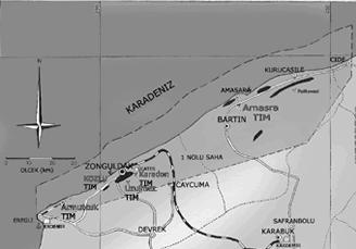 İllegal Madencilik Faaliyetlerinin DInSAR İle Belirlenmesi Şekil 1: Çalışma alanı Şekil 2: TTK taşkömürü havzası Bu çalışmada, kaçak madencilik faaliyetlerinin izlenmesine yönelik Uzay Bazlı