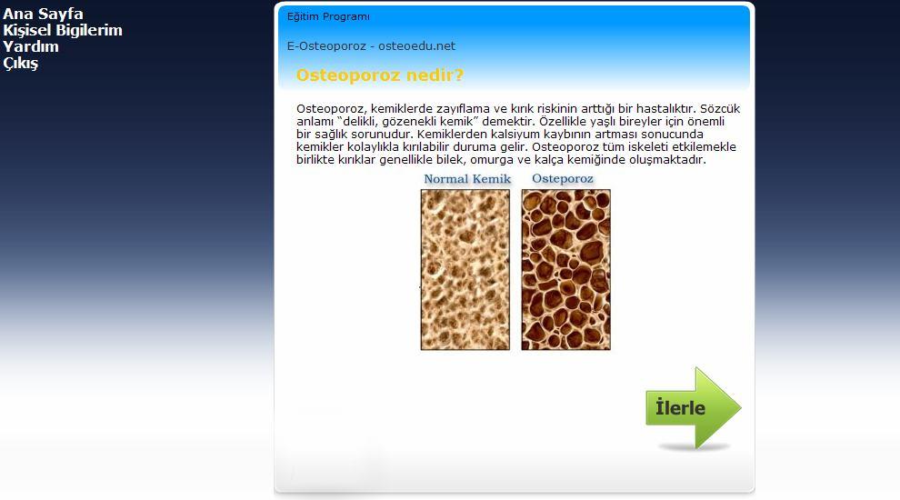 EK 2.İnternetten eğitim programı ekran