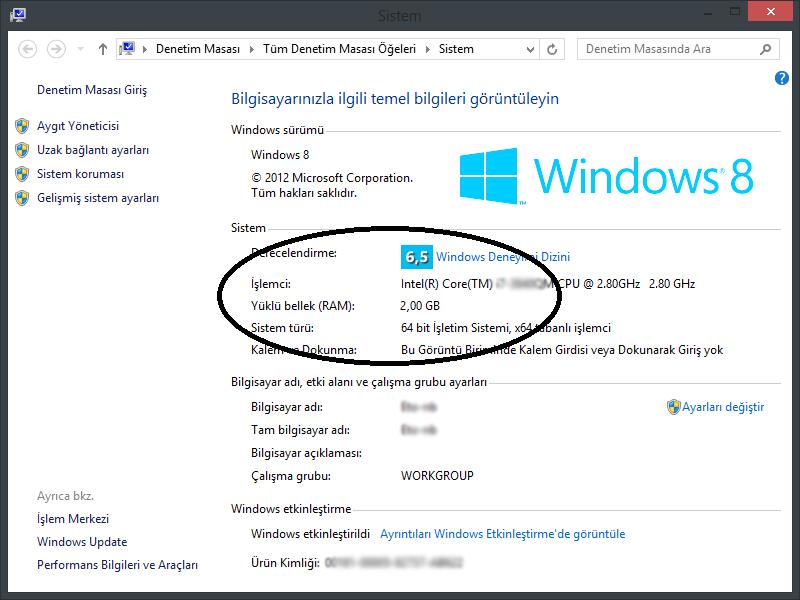 SORUN GİDERME Bellek Paylaşımı Not: Windows işletim sistemi altında toplam sistem belleğinizin boyutu, BIOS tan video bellek için ayrılan miktar kadar eksik görünecektir.