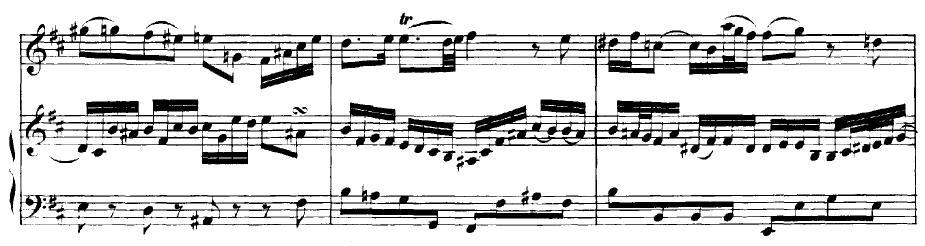 Örnek8: Bach (BWV 1030) Si