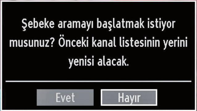 Dijital Kablo Manüel Kanal Arama Kablo manüel taramasında, frekans, modülasyon, sembol oranı ve ağ kanal tarama seçeneklerini girebilirsiniz.