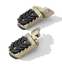 [1] [2] [3] [4] ERGONOMİ VE KONFOR [1] Ayarlanabilir ayak freni kolu Öncekinden daha geniştir ve patentli menteşe mekanizması sayesinde yüksekliği ayarlanabilir, ayak pedalı kolu off-road sürüşü