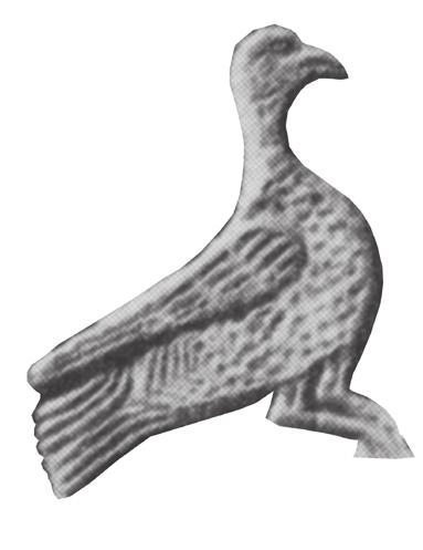 Ölümsüzlüğün ve yeniden doğuşun simgesi olan bu kuş Türk sanatında devlet kuşu olarak da kabul edilmiş olup Köl Tigin e ait olduğu düşünülen heykelin başındaki kuşun da karakuş olabileceği