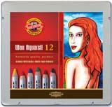 Balmumu Aquarell Renkli Kalem wax aquarell color pencil WAX AQUARELL WOODLESS AQUARELL 8280 / 48 colours 6 mm 48 8780 / 48