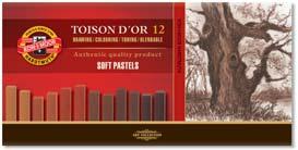 Toz Pastel dry chalk toison d or TOISON D OR 8500 / 120 colours 10 mm Dry Chalk 9-75 8500 %8 Set 8500-001002SV Titanium White 8593539045106 17.