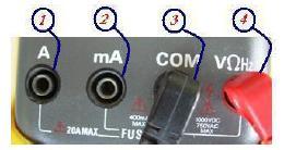 20A konumu 1.İşlevi: AC akım (amper mertebesinde) ölçmek için kullanılır. 2.İşlevi: DC akım (amper mertebesinde) ölçmek için kullanılır Hz konumu Frekans ölçmek için kullanılır. Diyot/C konumu 1.