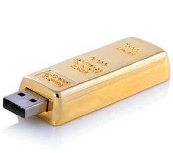 MUSB-816 Altın Külçe Şeklinde USB Bellek Materyal: