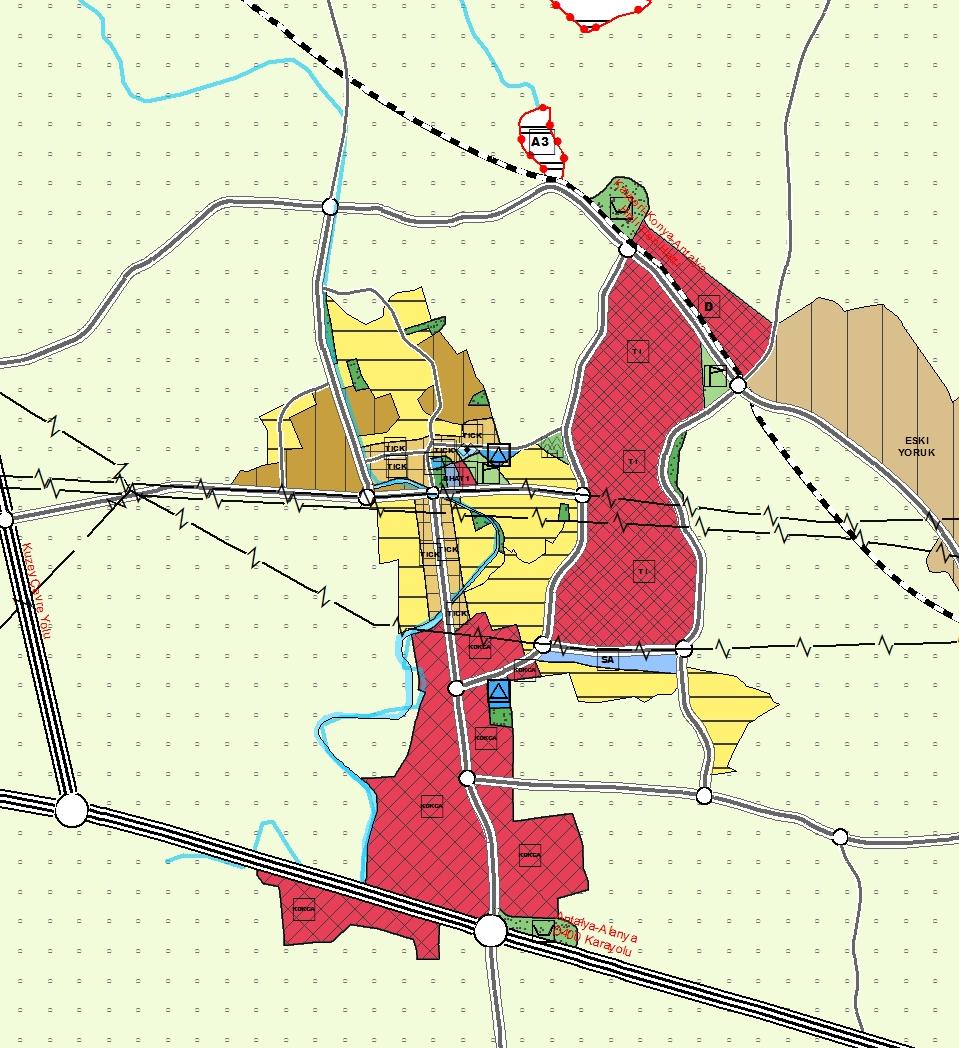 3 3 MEVCUT PLAN DURUMU 3.1 1/25000 Ölçekli Nazım İmar Planı Plan yapılan bölgenin mevcut 1/25000 ölçekli Nazım İmar Planı; 15.09.2015 tarih ve 793 sayılı kararı ile onaylanan plandır (Şekil 2).