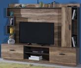 -The unit, which is designed from wooden legs and carved drawers, consists of a unit, a sub-module, top shelf parts and TV block with oval bottom compartment.