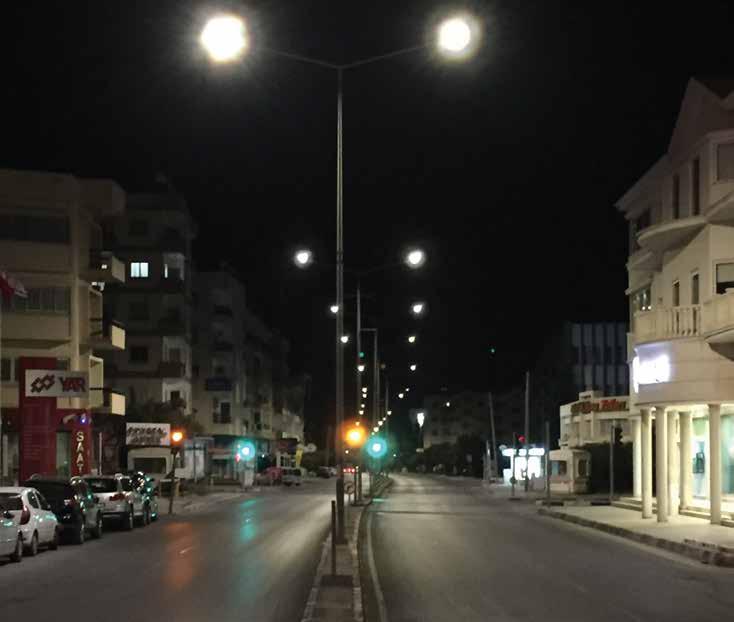 Lefkoşa LED Dönüşümü Kıbrıs Türk Elektrik Kurumu nun düzenlediği LED aydınlatma dönüşümü ihalesinin ilk etabı olan Lefkoşa bölgesindeki 10 bin adet yol armatürü değişimi projesi için KIBTEK