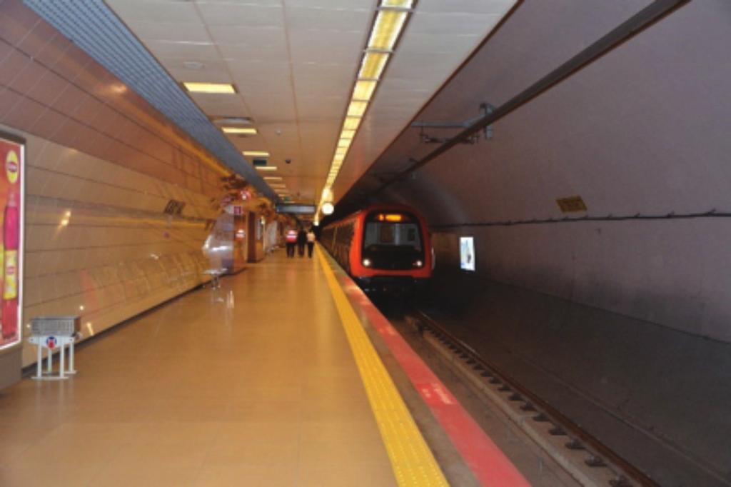 Kartal Metro İstasyonu peronu. Şekil.