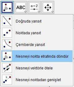 Bu aracı kullanarak çeşitli döndürme çalışmaları yapalım. Aşağıda bir örnek verilmiştir.