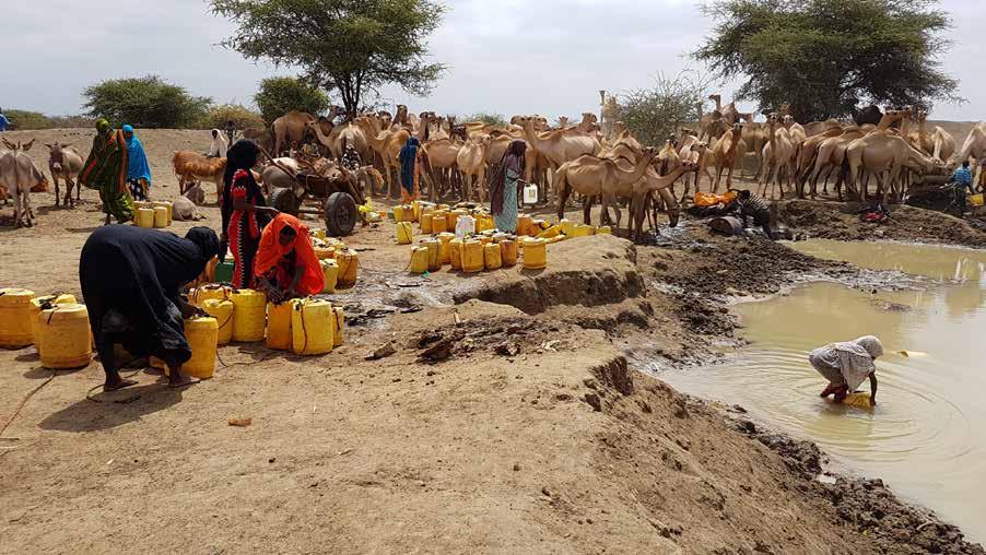 Kenya ziyareti sırasında daha önceki açılan kalıcı projelerinin ve su kuyularını da yerinde inceleyen Sadakataşı ekibi