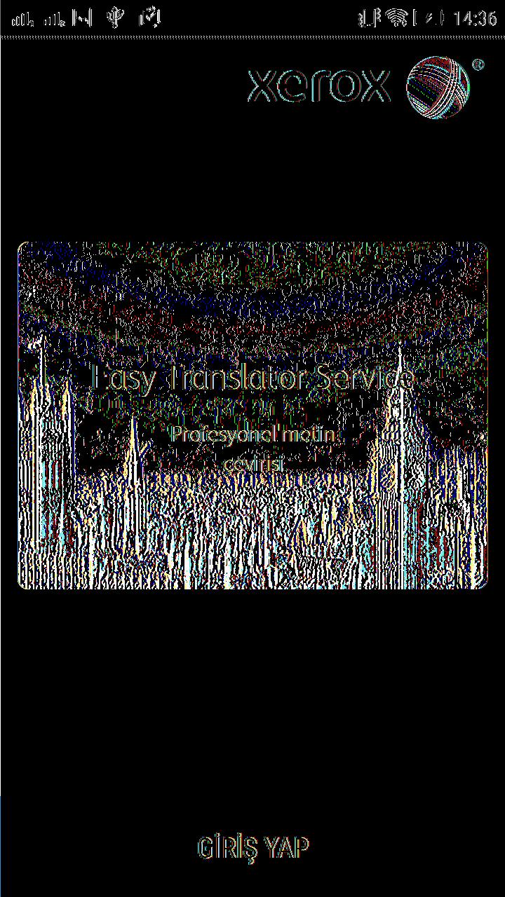 Mobil Uygulamanın Kullanılması ios veya android cihazınızda Xerox Easy Translator Service uygulamasını kullanarak resimler çekin ya da cihazın hafızasındaki fotoğrafları kullanın ve bunları anında