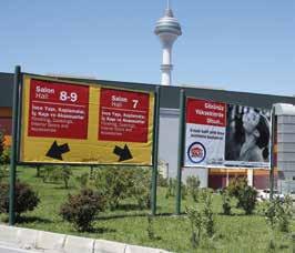 DOĞU Otopark Billboardları Bütün girişlerde olduğu gibi tanıtım açısından son derece değerli bir konumda ve kısıtlı sayıdaki bu özel billboardlar, yoğun ziyaret trafiği olan DOĞU Otoparkı Girişi nde