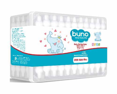 baby cotton buds Bebek Kulak Çubuğu %100 NATURAL Ucunda ultra yumuşak %100 pamuktan üre lmiş r. Kullanıldığında, herhangi bir lif kalın sı bırakmaz.