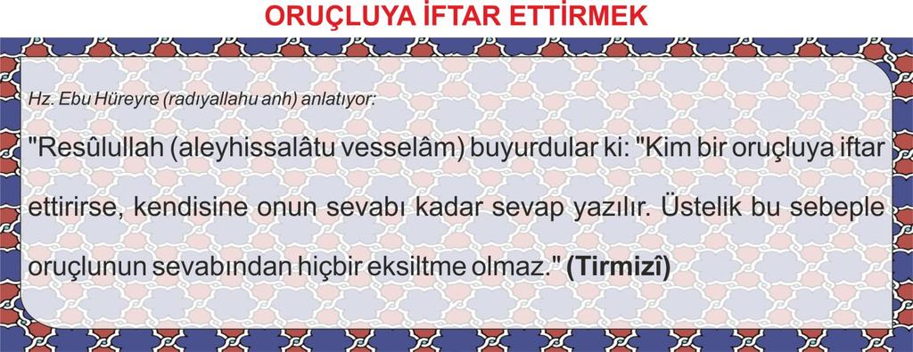 HAYIRLI RAMAZANLAR TÜM AZALARIMIZA ORUÇ TUTTURABİLİYOR MUYUZ?