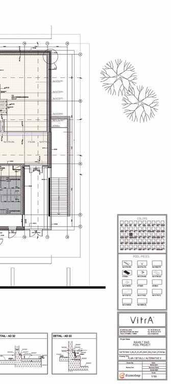 VitrA DAN PROJELERINIZE ÖZEL YARATII ÇÖZÜMLER İstenilen havuz projesinin mimari plan ve kesitleri VitrA ya ulaştırıldığı takdirde, deneyimli VitrA uzmanları ücretsiz destek sağlıyor: Havuz karolaj