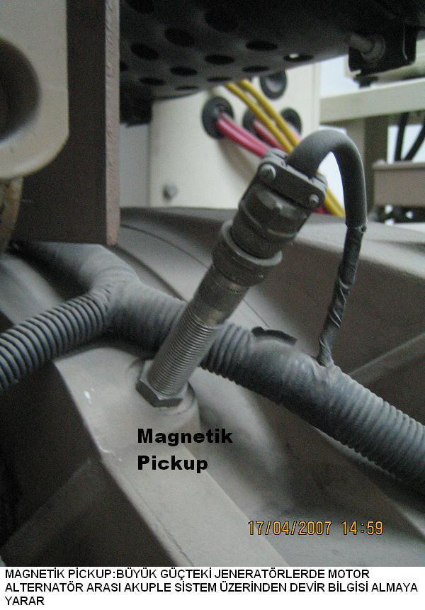 3.2.8.GOVERNÖR Elektronik hız kontrol cihazı (Governor),motorun devrini bir sensor (MPU- Magnetik pickup) aracılığı ile okur.