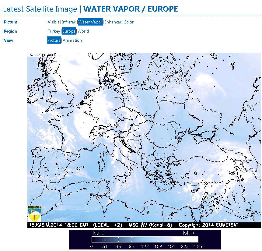 Hava tahmini (meteoroloji) EUMETSAT (European Organisation for the Exploitation of