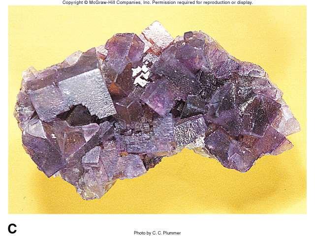 ve fluorit (CaF 2 ) Halit minerali kaya tuzu madeni