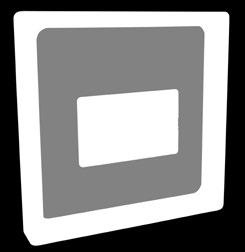 white Hediye kutusu Frame 7 x 9,5 x 2 cm Renk: Siyah ve beyaz