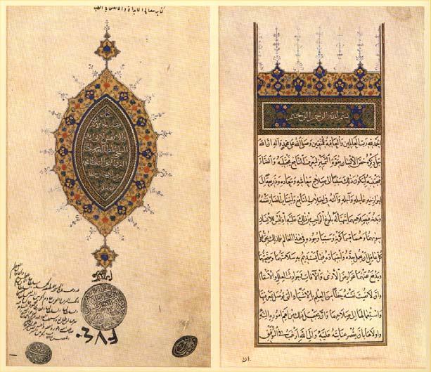 10 1999:96). Bu dönem içersinde gelişen Türk Hat Sanatına üslup kazandırma temelleri semeresini Şeyh Hamdullah gibi bir öncünün yetişmesinde göstermiştir. Resim 3.