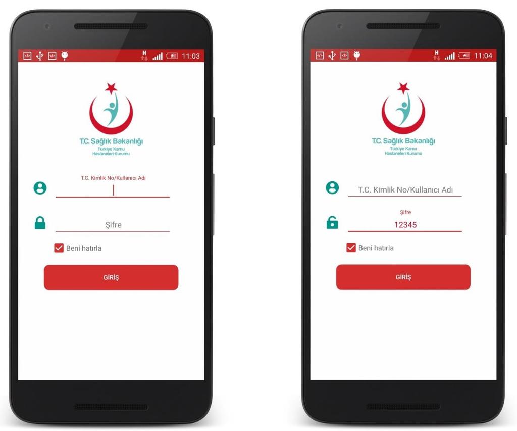 GİRİŞ EKRANI Kullanıcı uygulama girişi için MKYS kullanıcı adı ya da kullanıcı T.C. Kimlik numarası ve bununla beraber MKYS giriş şifresini gerekli alanlara girmek zorundadır.