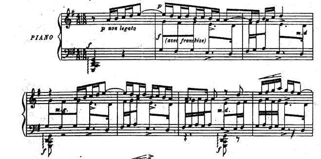 Ahmed Adnan Saygun'un "Aksak Tartılar Üzerine Etüd", "İnci'nin Kitabı" adlı eserinde "Ninni" bölümü, Necil Kazım Akses'in "On Piyano Parçası" (1964) eserinde X.