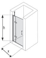 AURA SAK C SOLO T AURA SAK C SOLO T Yp Uyumlu Ön cepheden giriş 1 adet Sabit panel (1) 1 adet Menteşeli kapı(2) Yan panel uyumlu 1 2 Cam Renk Opsiyonları : Şeffaf, Extra clear, Bronz, Füme Cam