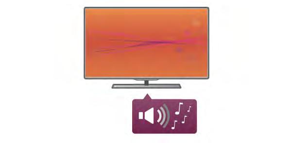 2 Kurulum 2.1 TV standı ve duvara montaj TV Standı TV standının aya!ında, dahili TV hoparlörleri bulunur. TV standında, ince TV ekranlarındaki dahili hoparlörlere göre optimum ses çıkı"ı sa!
