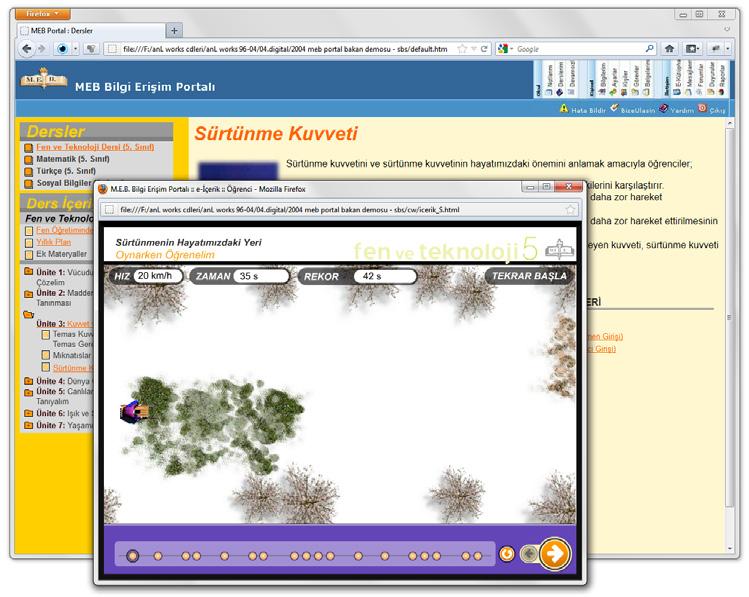 BEP MEB Bilgiye Erişim Portali 2004 yılında, Milli Eğitim Bakanlığı için yeni oluşturulan yapılandırmacı müfredata uygun örneklerin yer aldığı Bilgiye Erişim Portali içerikler; yapılandırmacı