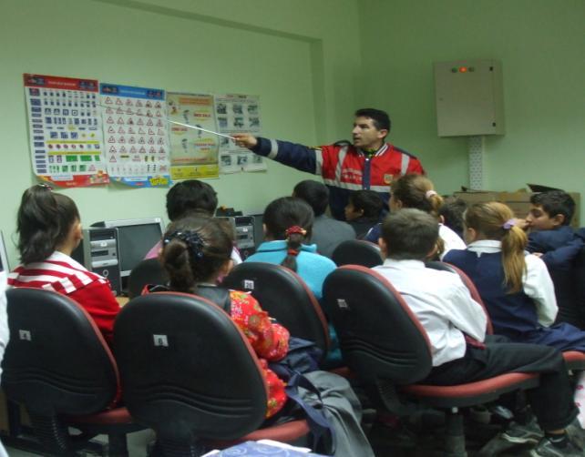 Eğitim Faaliyetleri Eğitimlerde kullanılacak materyaller ve sunumlar; meydana gelen kazalar, risk grupları