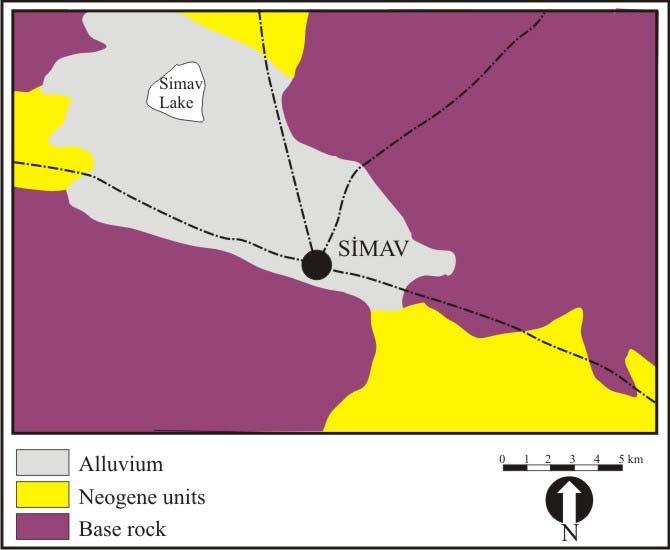 3.2. Bölgenin Litolojik Özellikleri Simav kent merkezi genel olarak alüvyal zemin üzerinde bulunmaktadır.