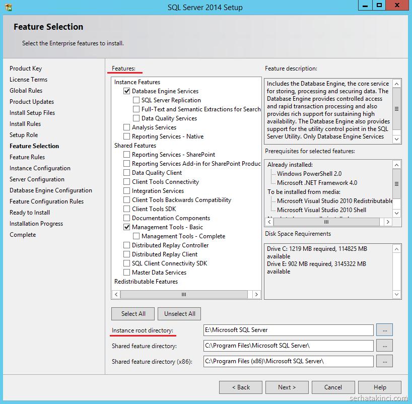 SQL Server Feature