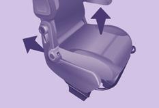 Aracın koltuğunu aşağıdaki şekilde ayarlayınız : - yükselticisiz bir koltuk için en geride ve sırtlığı dik bir biçimde, - yükselticili bir koltuk için en geride, en yüksek konumda ve sırtlığı dik bir