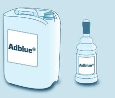 AdBlue katkısı 134 Katkı deposunun doldurulması Henüz PEUGEOT servisleri AdBlue doldurma pompalarıyla donatılmadığından, hafif araçlar için 5 veya 10 litrelik bidonlar ve 1,89 litrelik (1/2 galon)