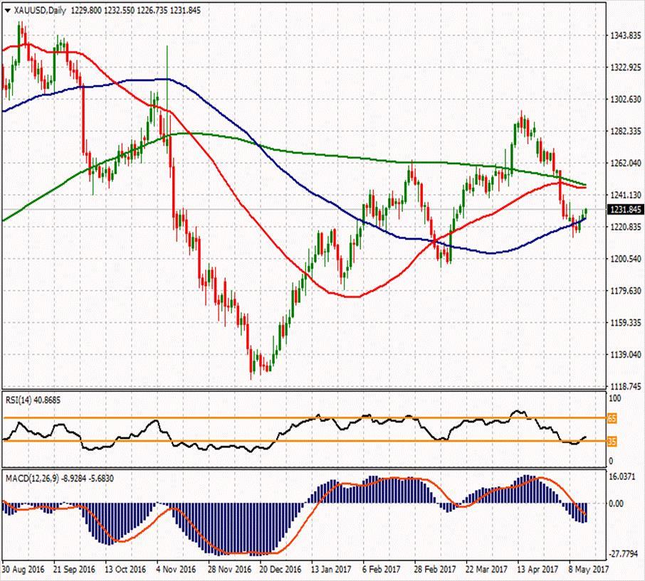 XAU/USD ikinci direnci 1235.66 1243.63 1236.03 ilk direnci 1225.21 1232.05 1228.2 1224.59 ilk desteği 1217.61 1206.79 1220.