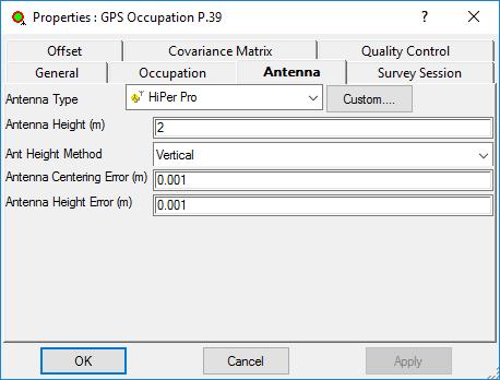 Ölçüm işlemi eğer Topcon marka GPS alıcısı ile yapılmış ise otomatik olarak anten tipini